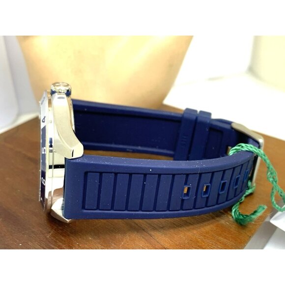 Lacoste Men's Watch 2011125 Tiebreaker Quartz Blue Dial Rubber Band Sport 43mm - Picture 9 of 14